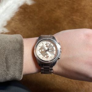 Original rose silver fossil watch